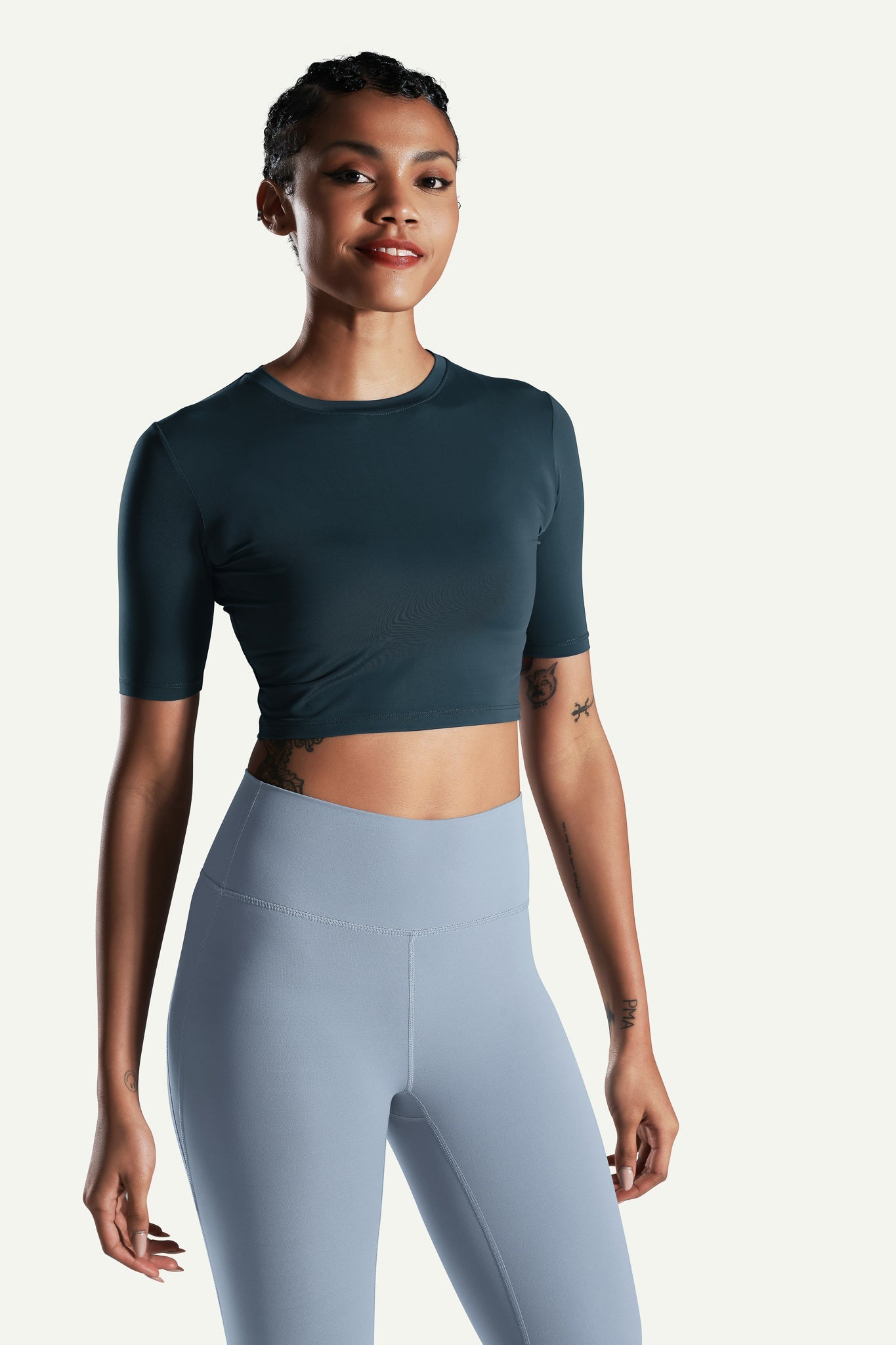 Trinity Fitted Tee | Kydra Activewear Singapore | Lightweight Cropped Top