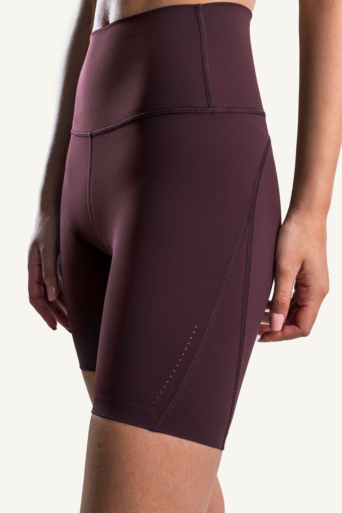 Kora 7in Shorts Best Supportive Biker Shorts #color_mahogany