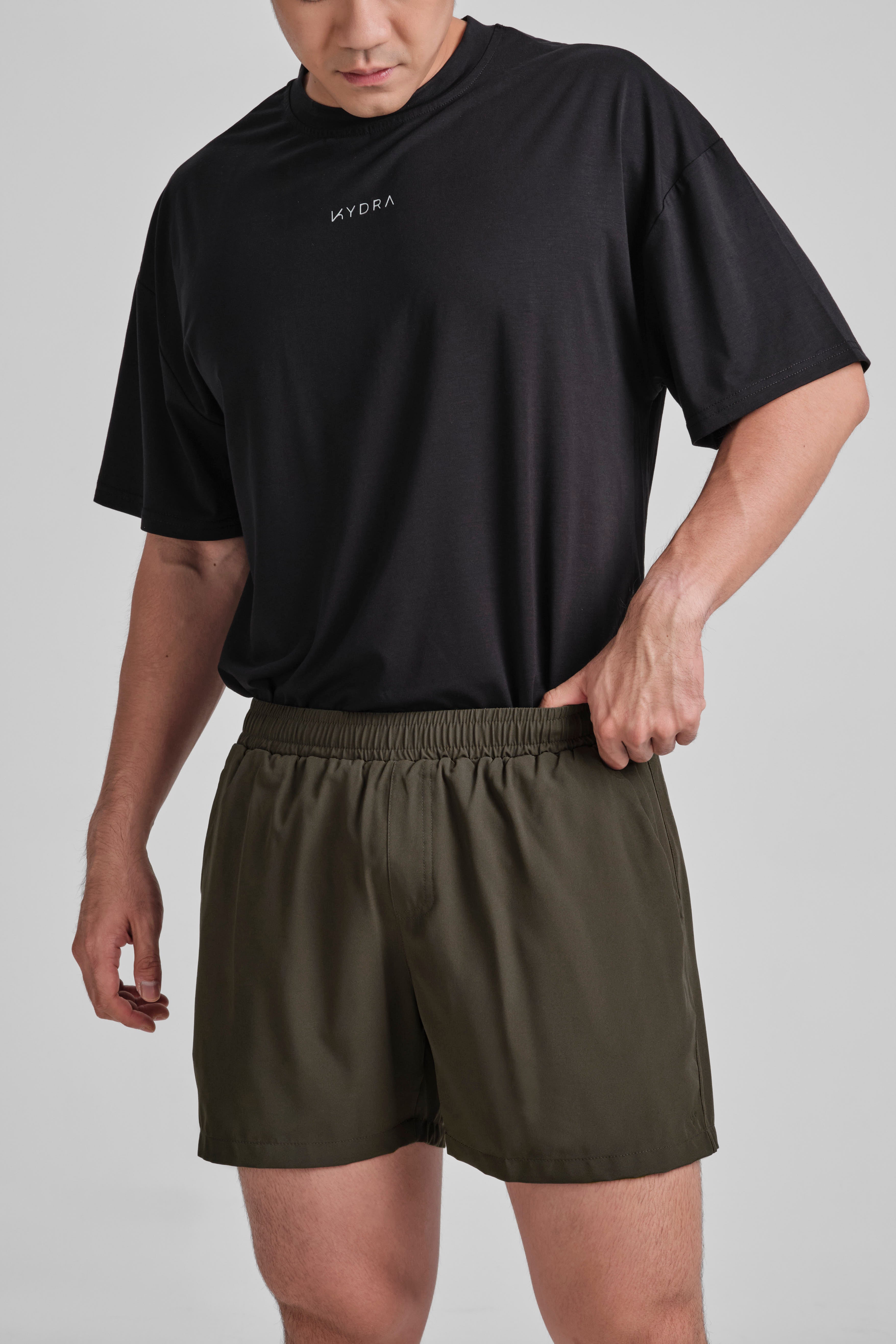 5" Axis Shorts - KYDRA #color_Olive Noir