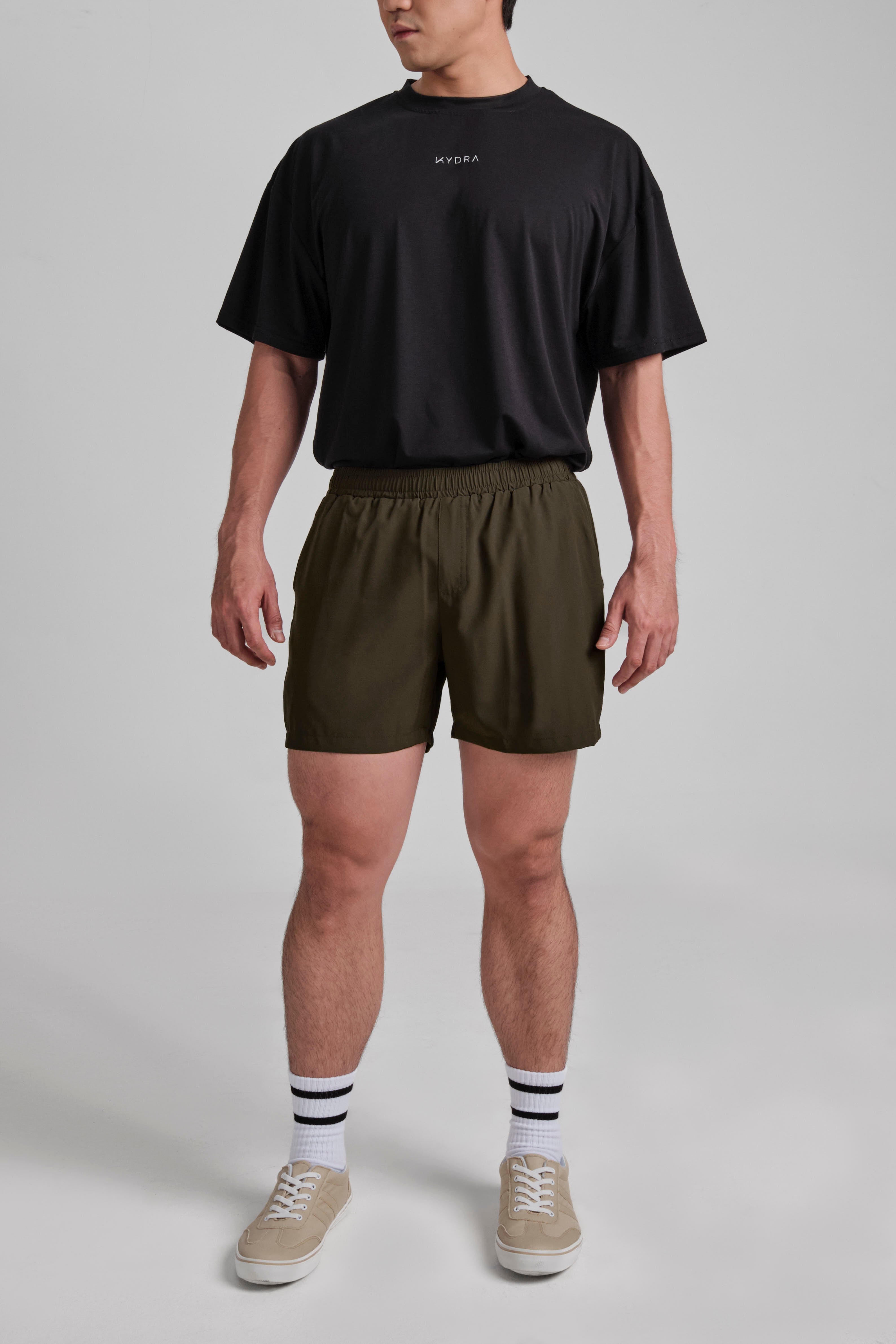 5" Axis Shorts - KYDRA #color_Olive Noir