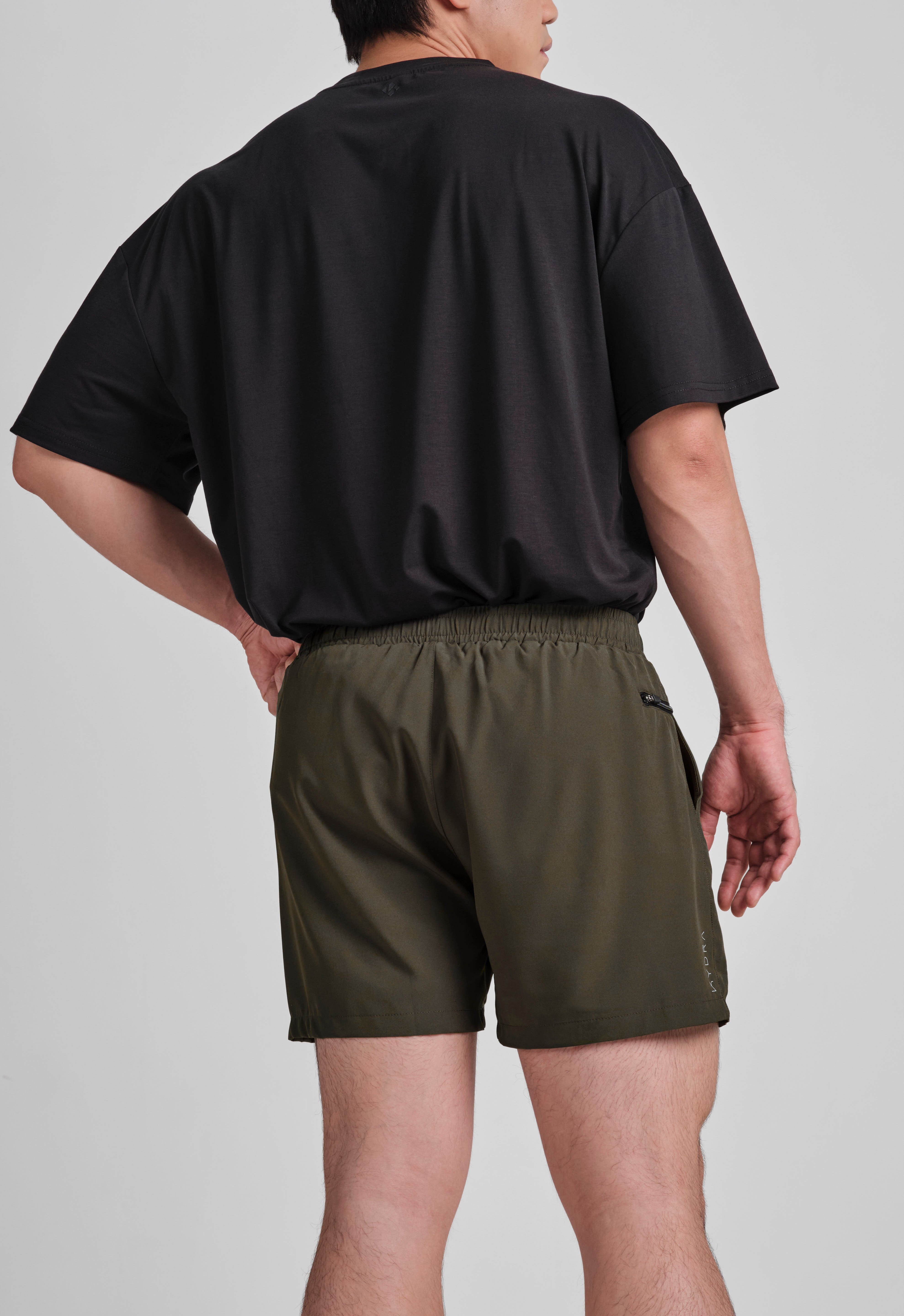 5" Axis Shorts - KYDRA #color_Olive Noir