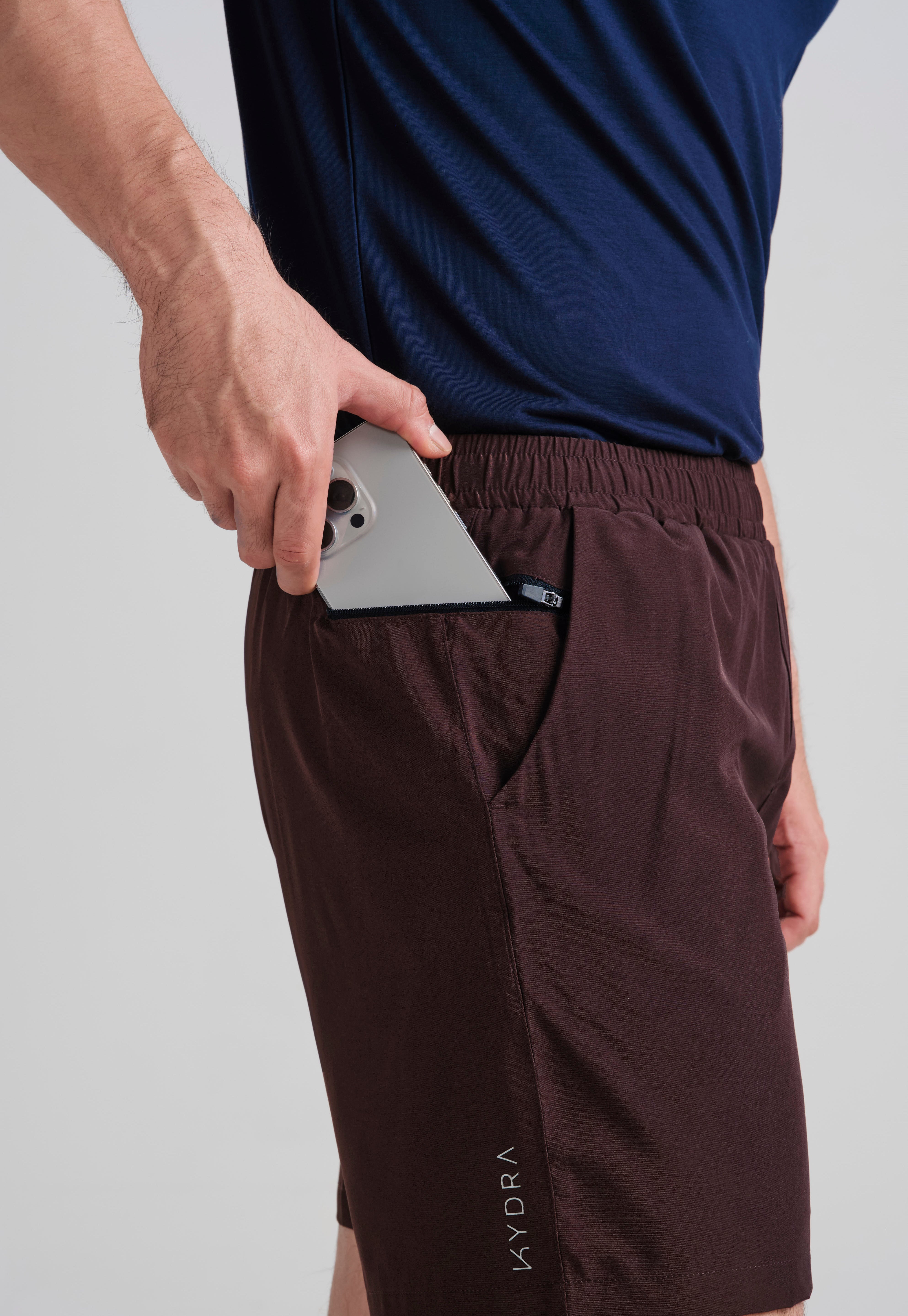 7" Axis Shorts - KYDRA #color_Espresso