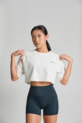 Arden Cropped Tee - KYDRA #color_White