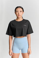 Arden Cropped Tee - KYDRA #color_Black
