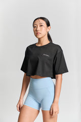 Arden Cropped Tee - KYDRA #color_Black