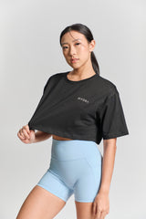 Arden Cropped Tee - KYDRA #color_Black