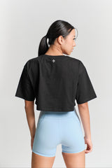 Arden Cropped Tee - KYDRA #color_Black