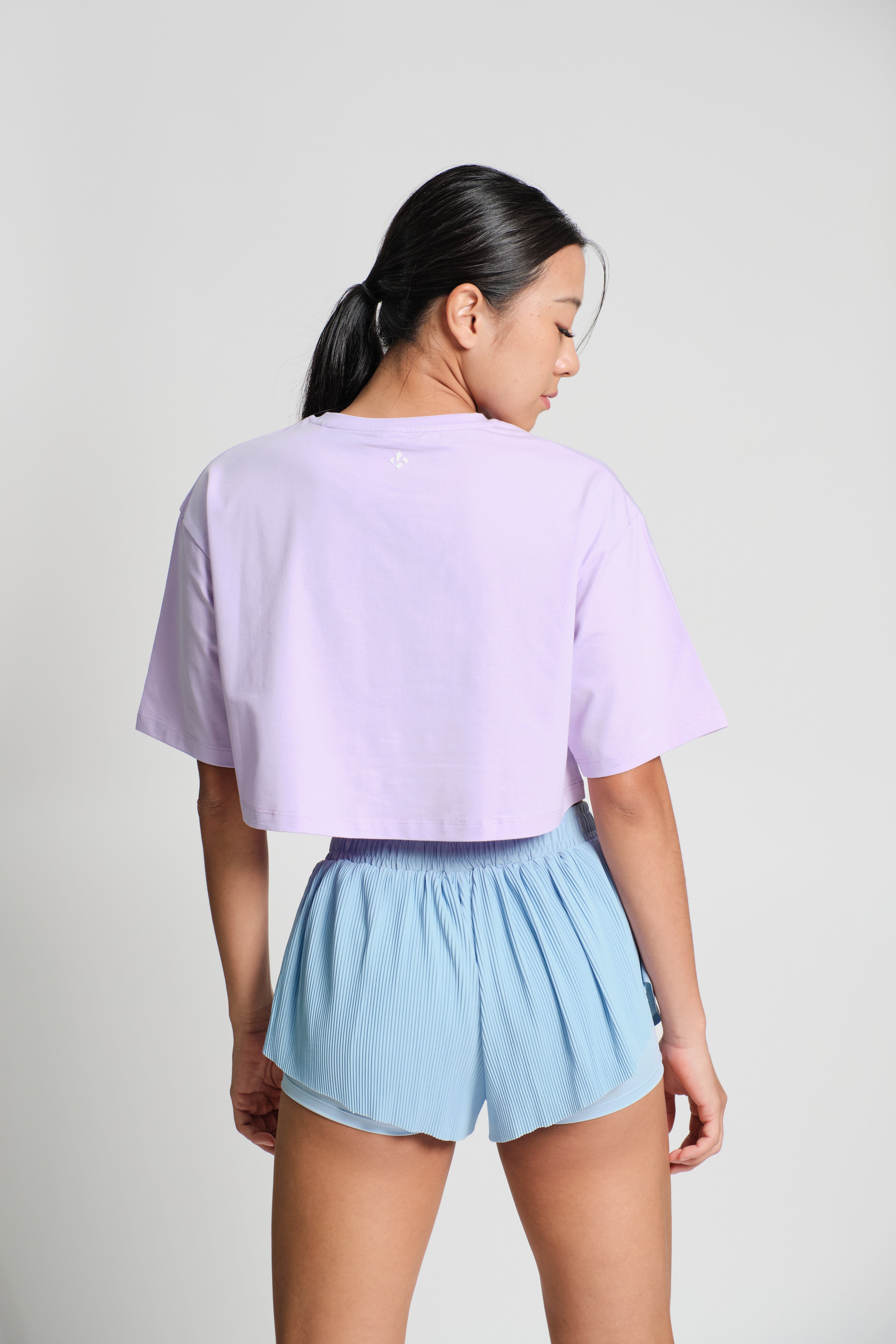 Arden Cropped Tee - KYDRA #color_Lavender