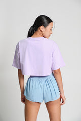 Arden Cropped Tee - KYDRA #color_Lavender