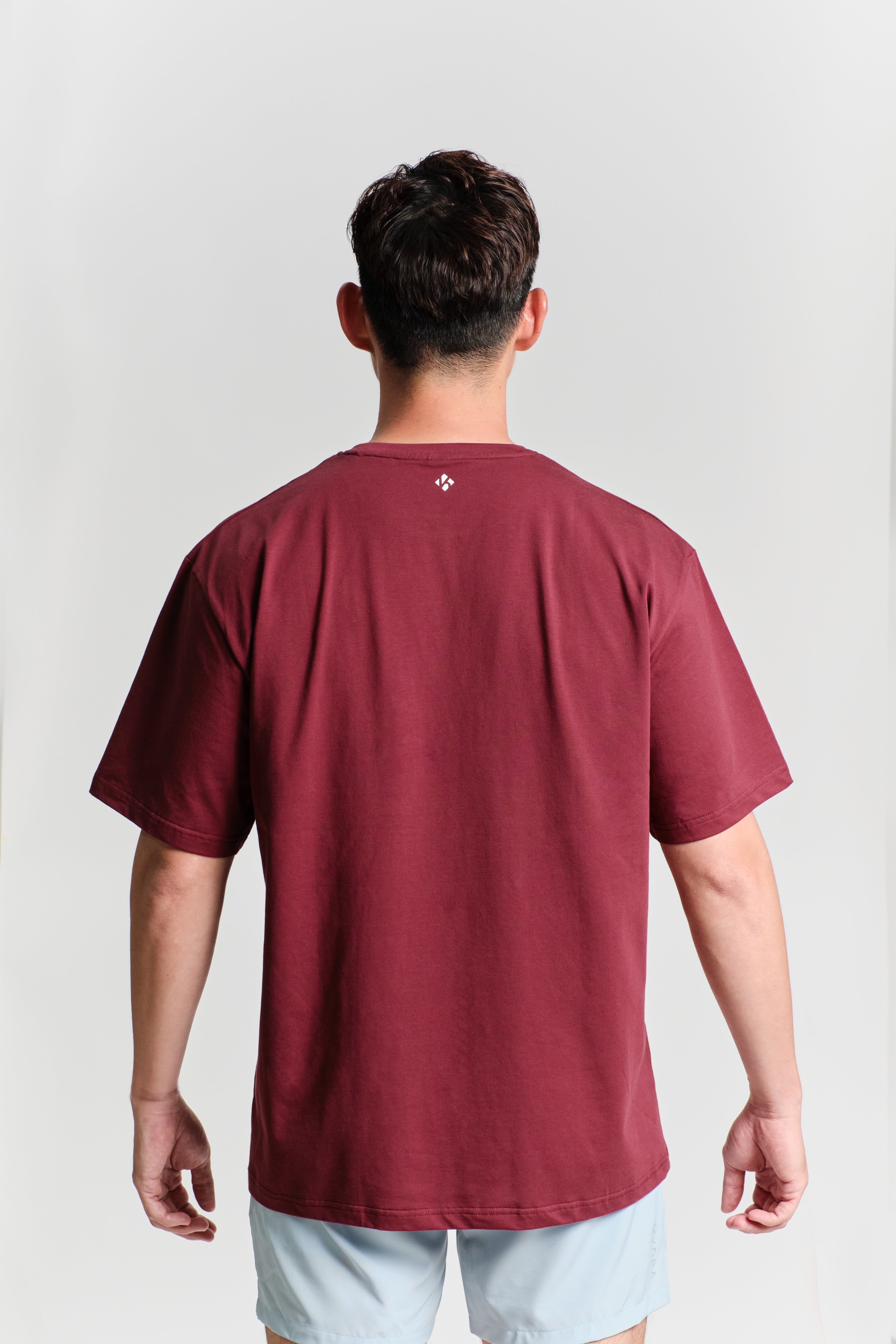 Arden Oversized Tee - KYDRA #color_Maroon