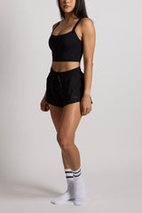 Ava Longline Bra - KYDRA #color_Black