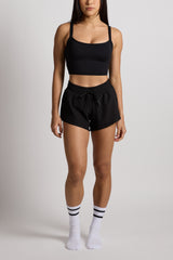 Ava Longline Bra - KYDRA #color_Black