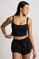 Ava Longline Bra - KYDRA #color_Black