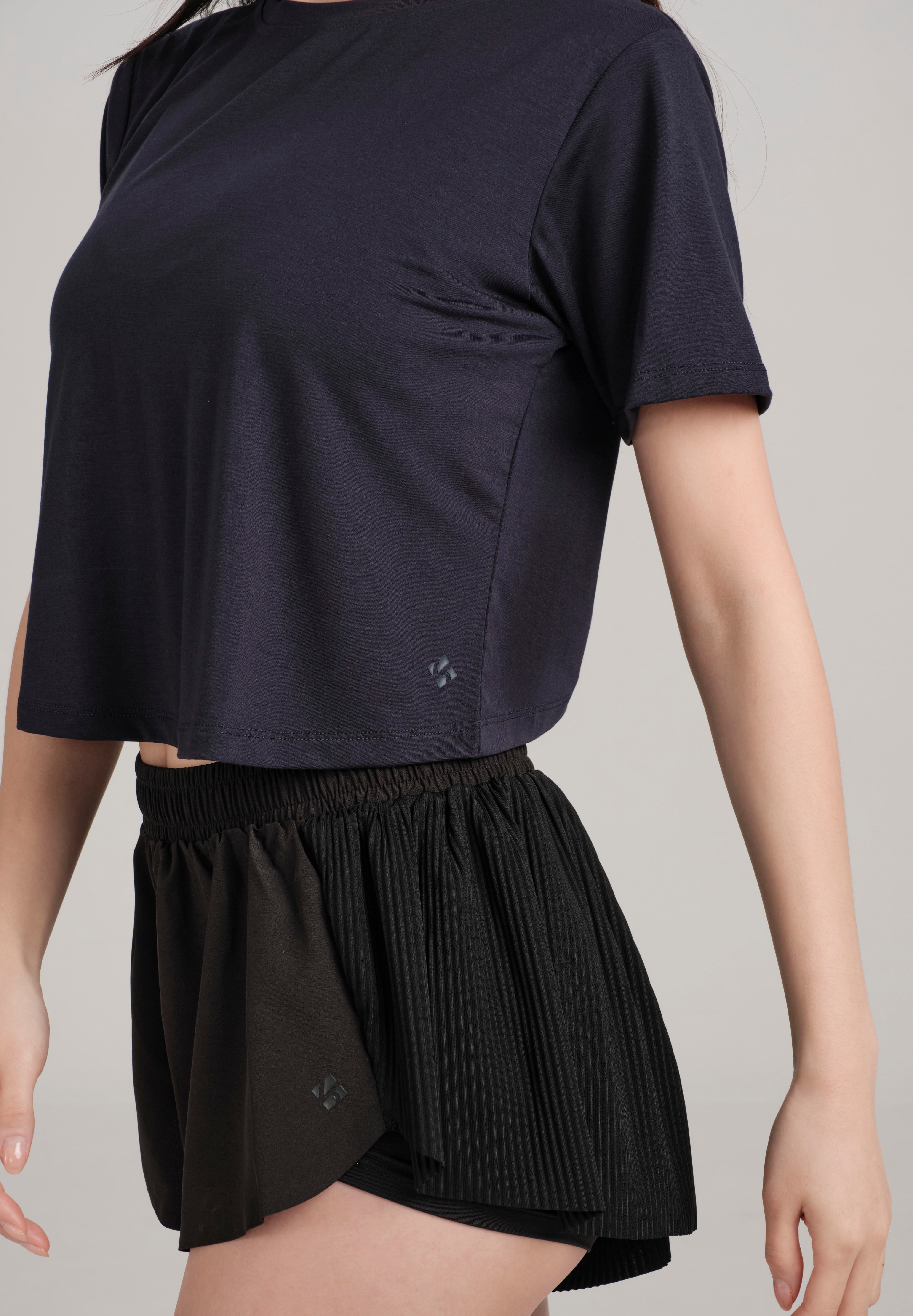 Cross Back Tee - KYDRA #color_Dark Navy