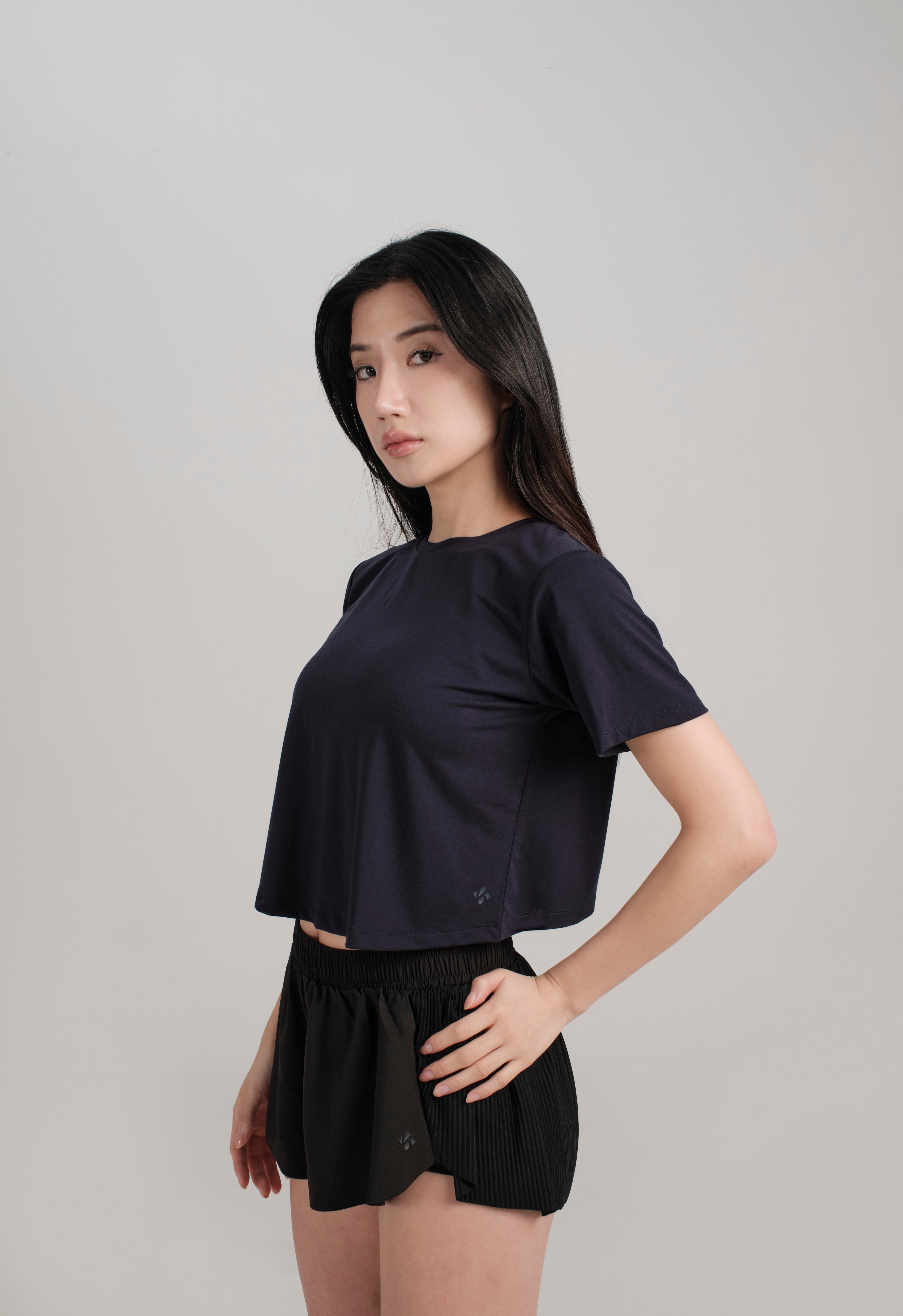 Cross Back Tee - KYDRA #color_Dark Navy