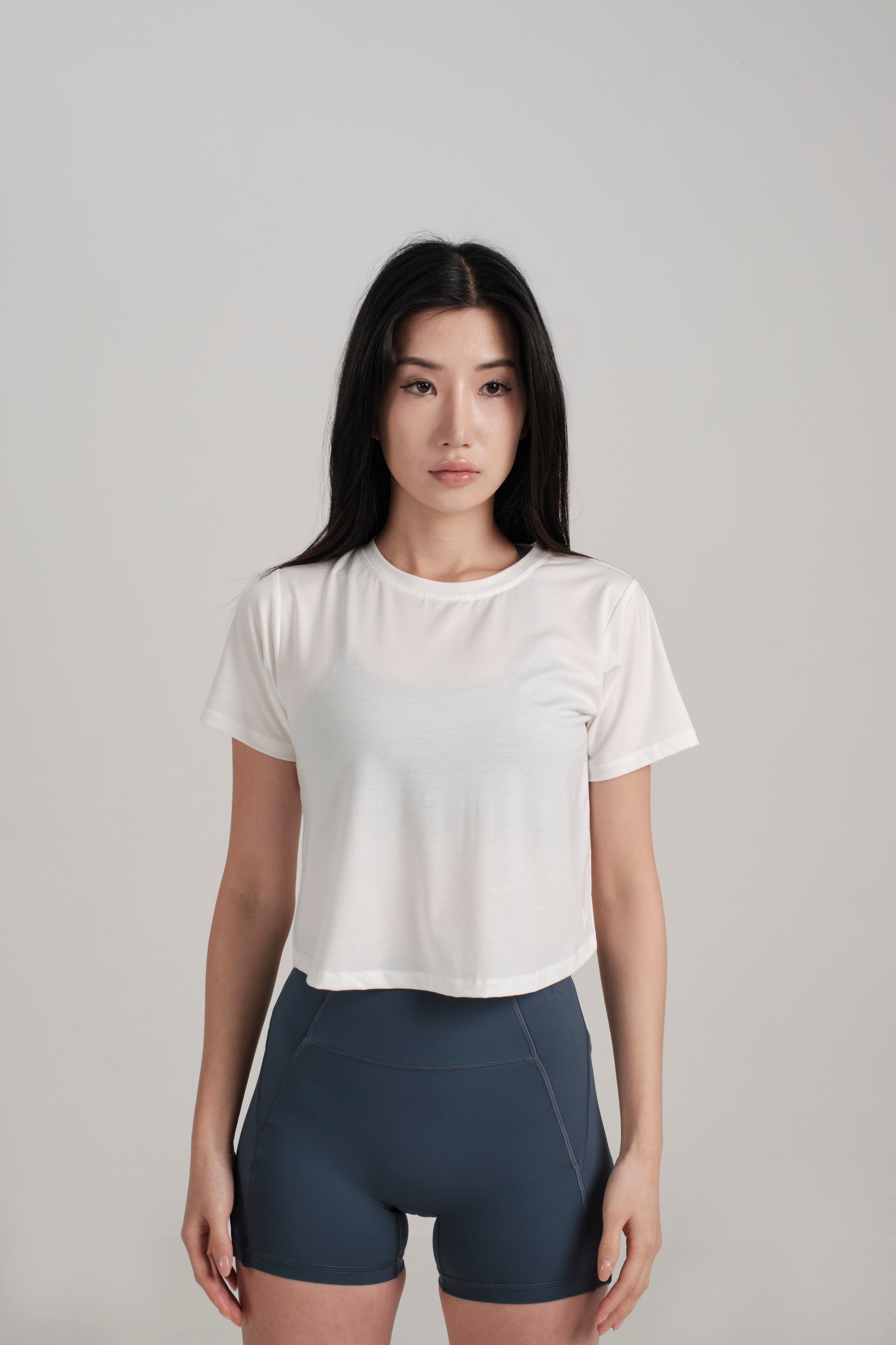 Cross Back Tee - KYDRA #color_Off White