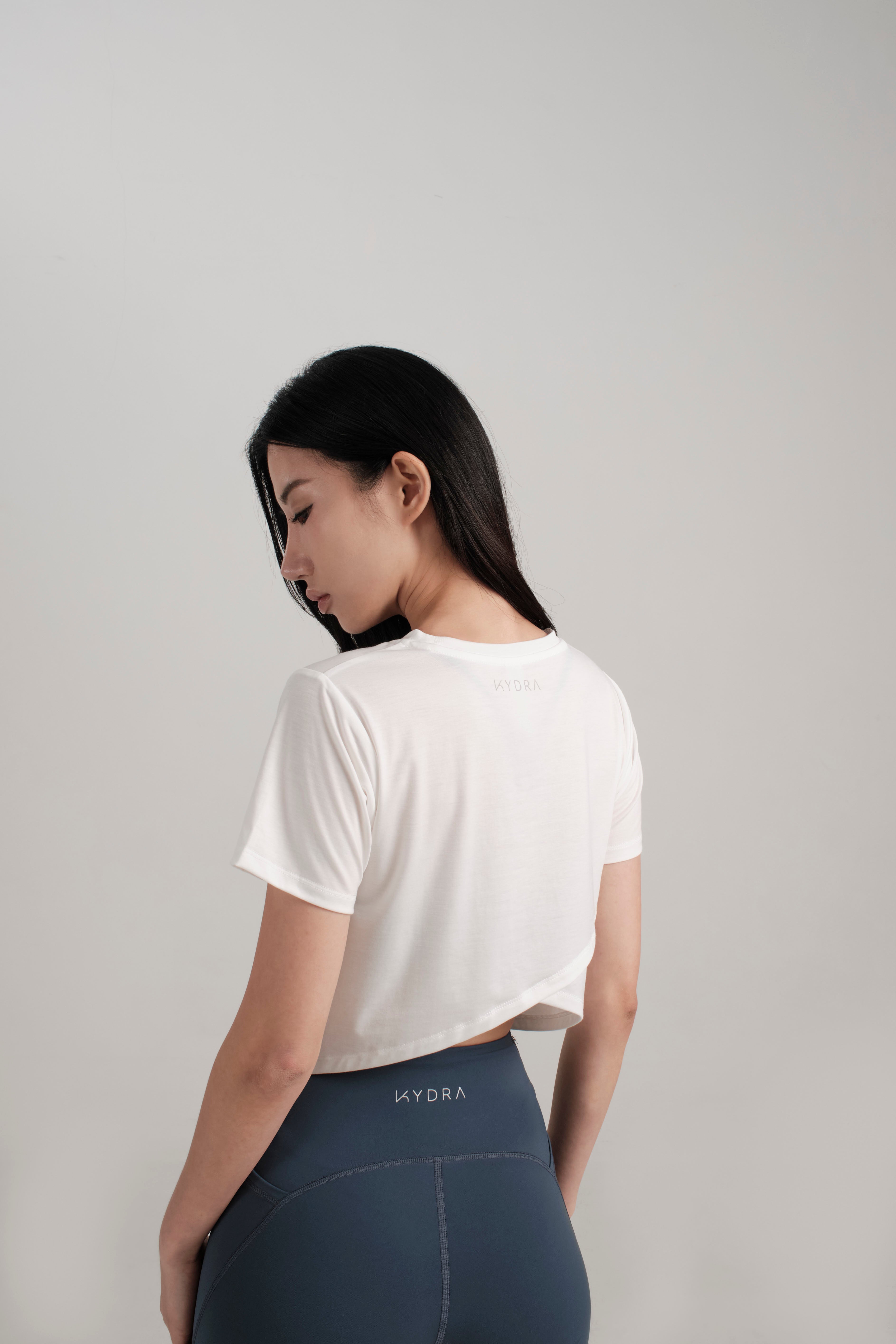 Cross Back Tee - KYDRA #color_Off White