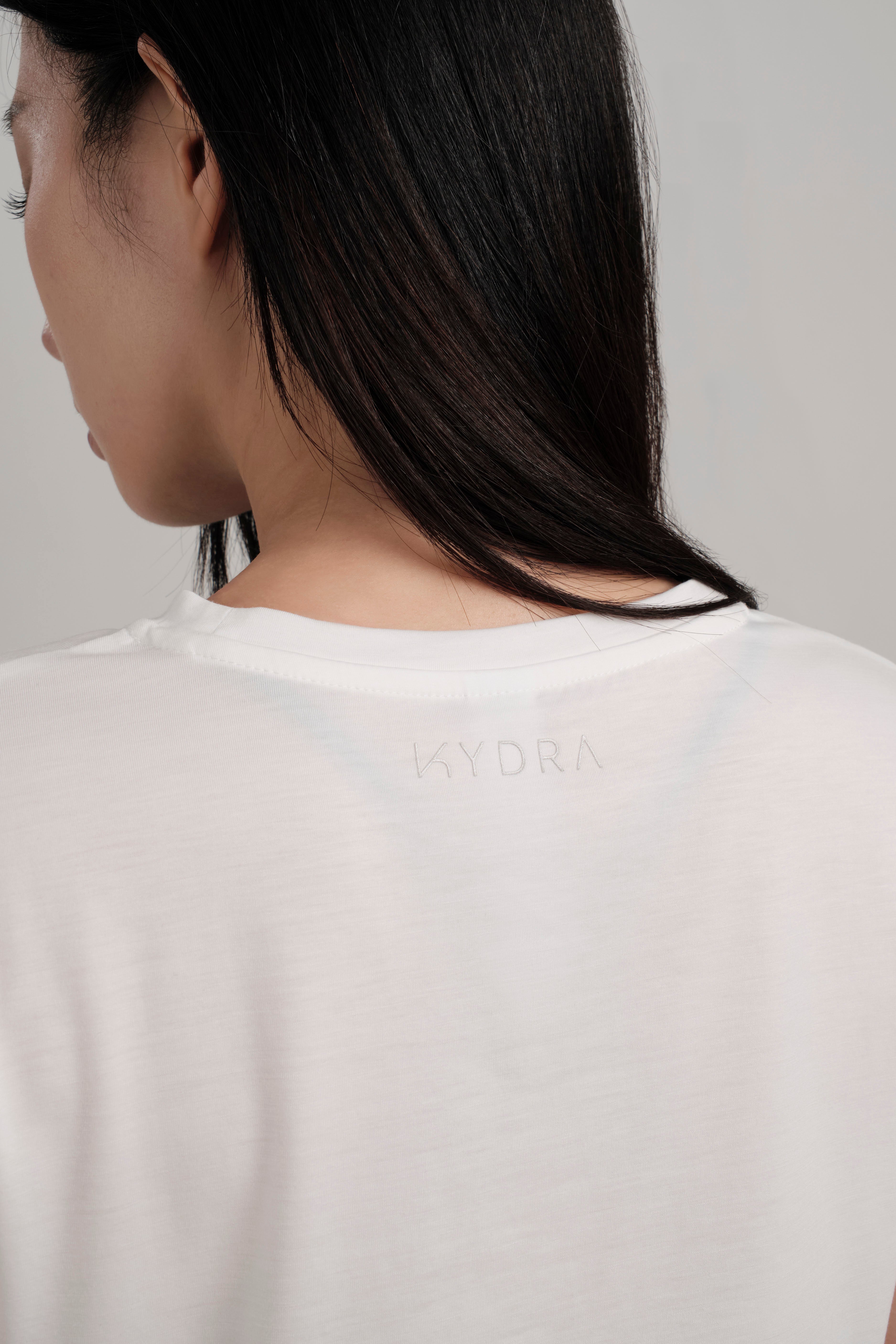 Cross Back Tee - KYDRA #color_Off White