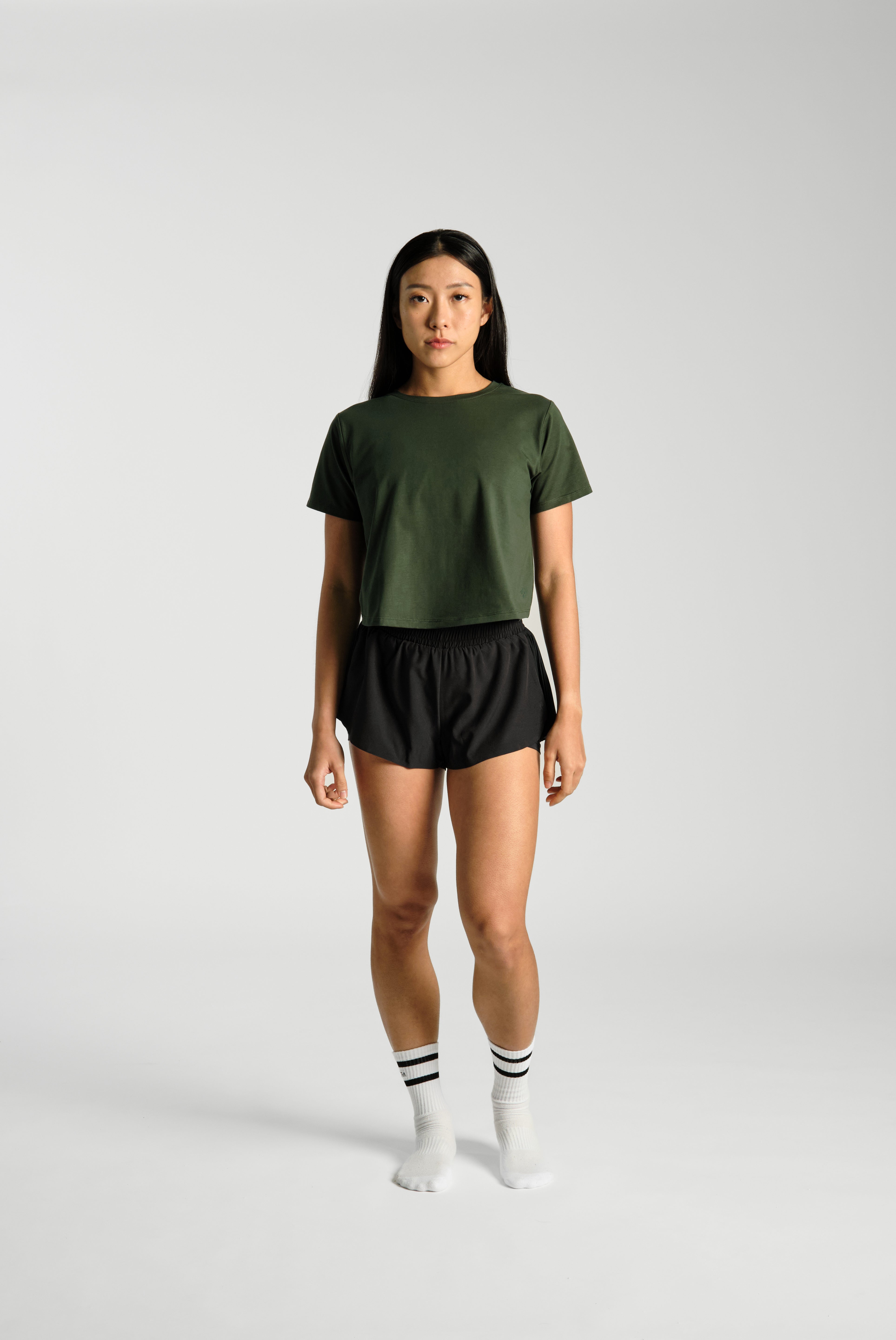 Crossback_Tee_Black_PDP - KYDRA #color_Forest