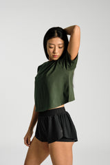 Crossback_Tee_Black_PDP - KYDRA #color_Forest