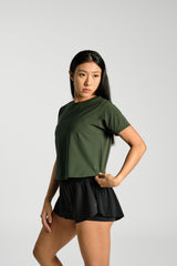 Crossback_Tee_Black_PDP - KYDRA #color_Forest