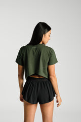 Crossback_Tee_Black_PDP - KYDRA #color_Forest