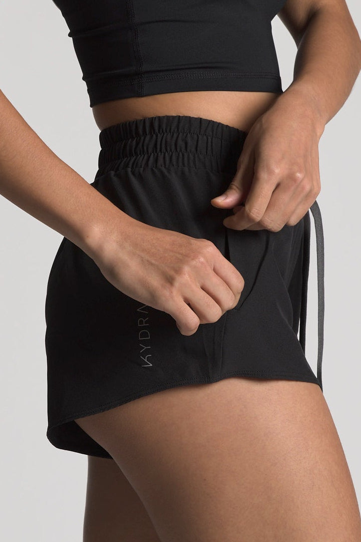 Kara Bolt Shorts - KYDRA #color_Black