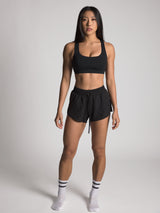 Kara Bolt Shorts - KYDRA #color_Black
