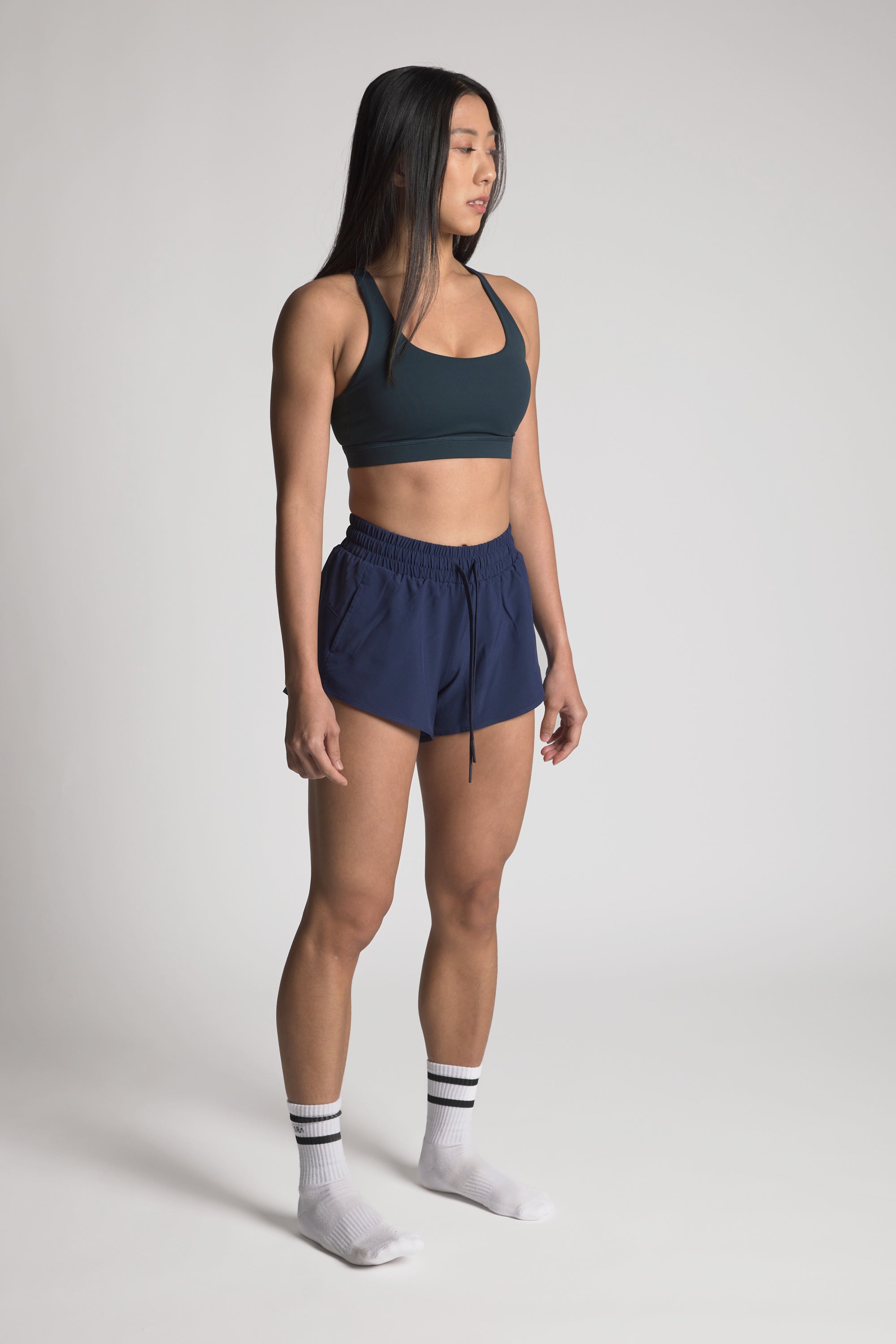 Kara Bolt Shorts - KYDRA #color_Navy