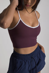 Lexa Longline Bra - KYDRA #color_Acai