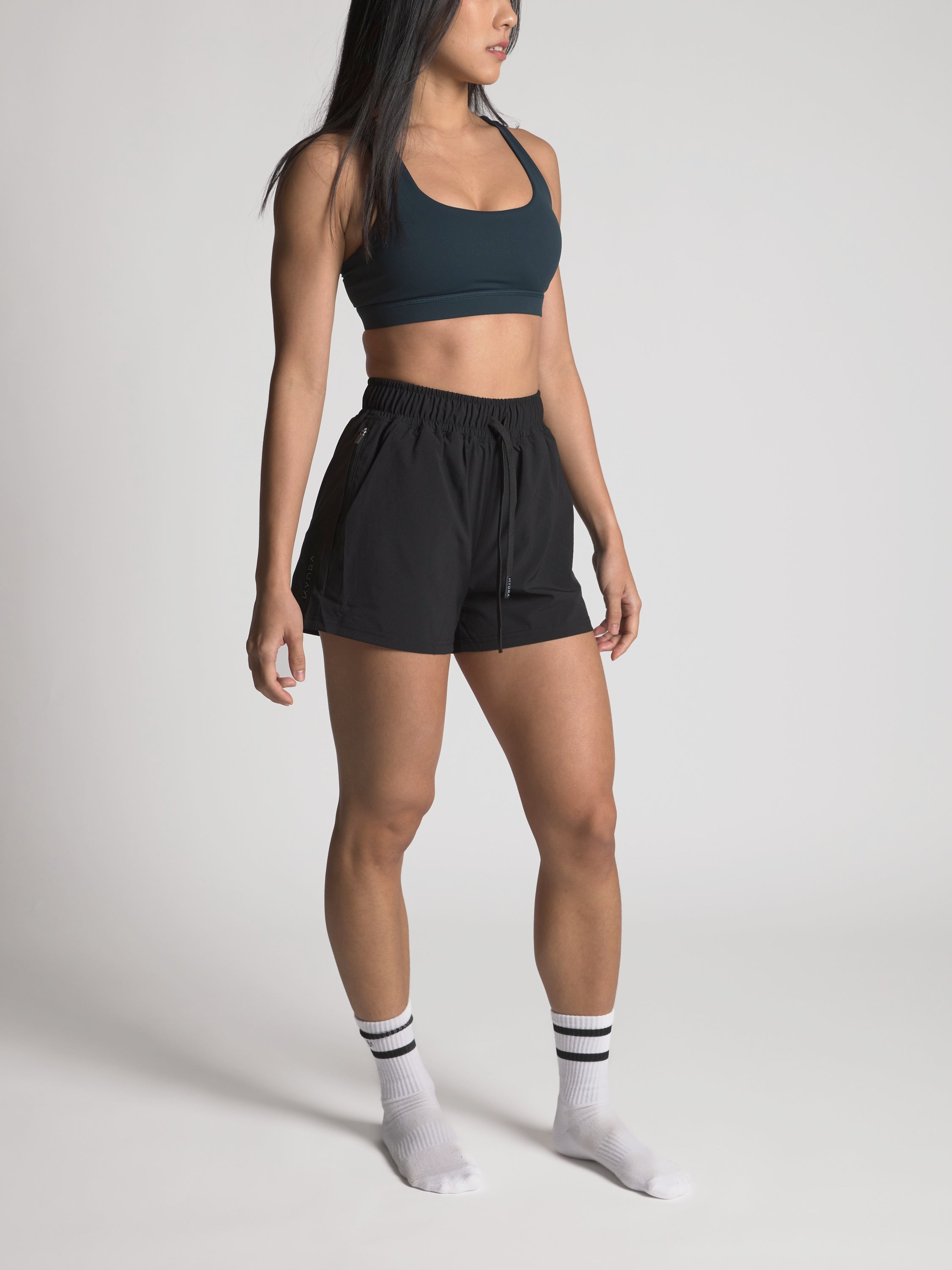 Kara Flex Shorts - KYDRA #color_Black