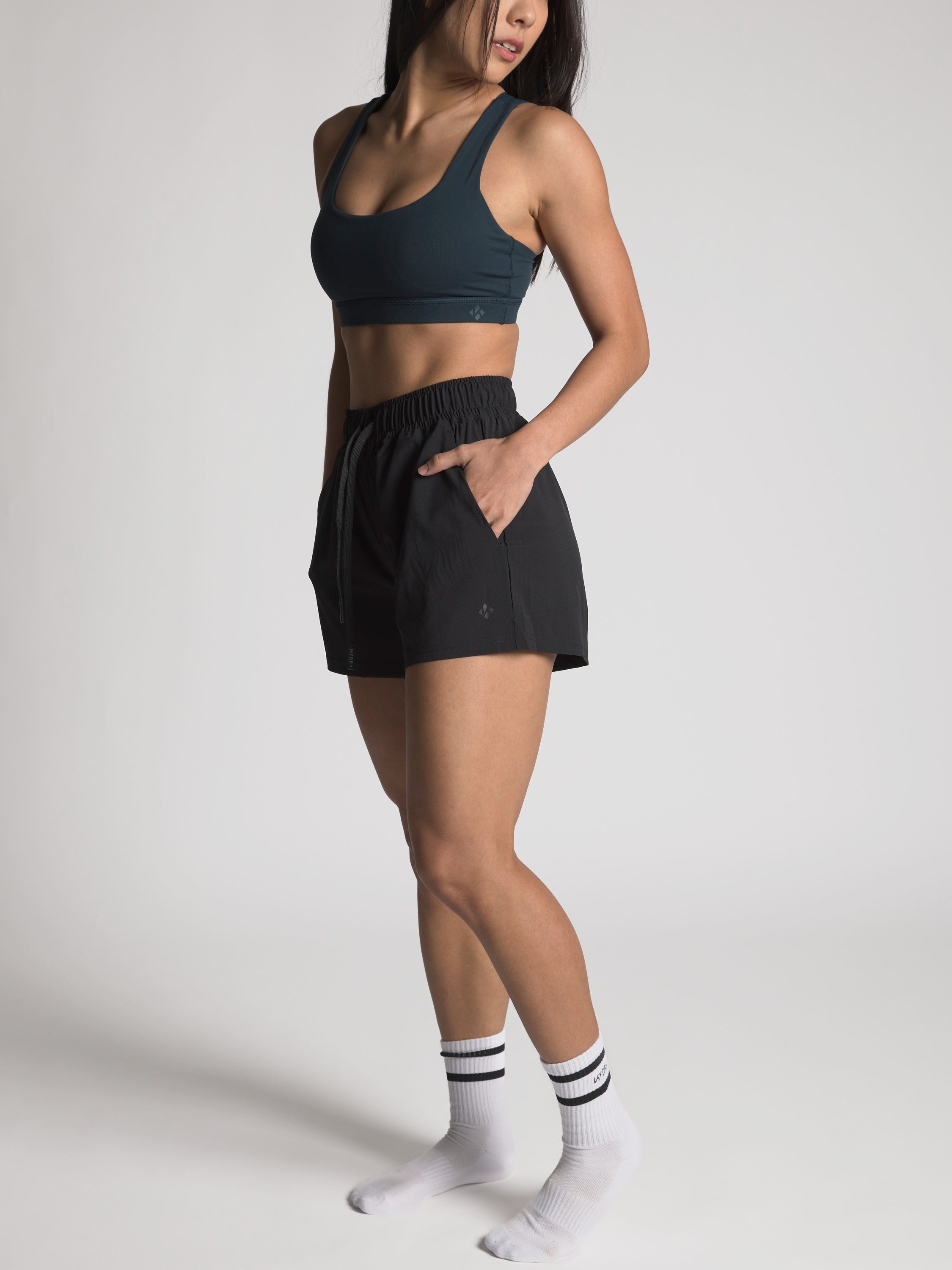 Kara Flex Shorts - KYDRA #color_Black