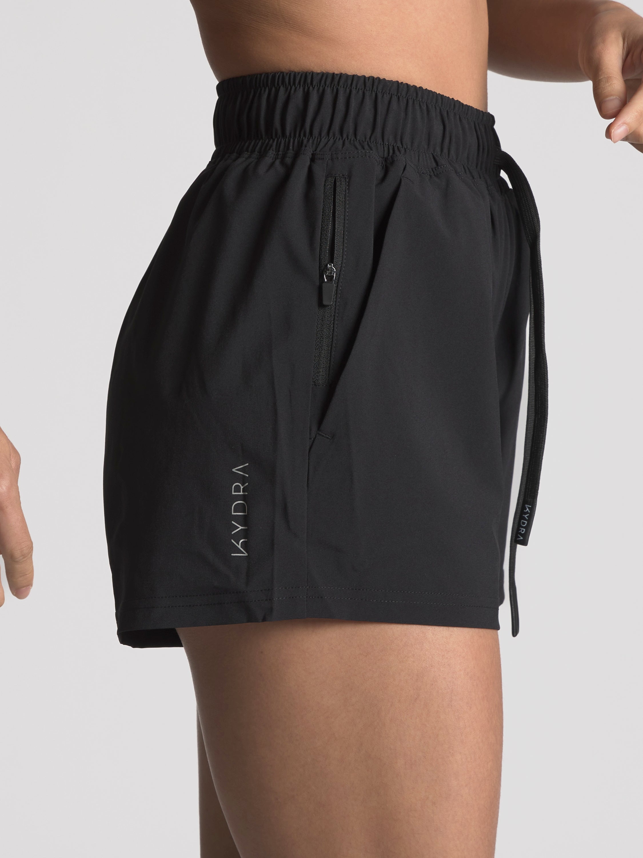 Kara Flex Shorts - KYDRA #color_Black