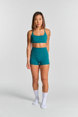 KYDRA Kyro 3" Bike Shorts in Emerald #color_Emerald