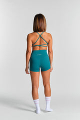 KYDRA Kyro 3" Bike Shorts in Emerald #color_Emerald