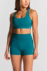 KYDRA Kyro 3" Bike Shorts in Emerald #color_Emerald