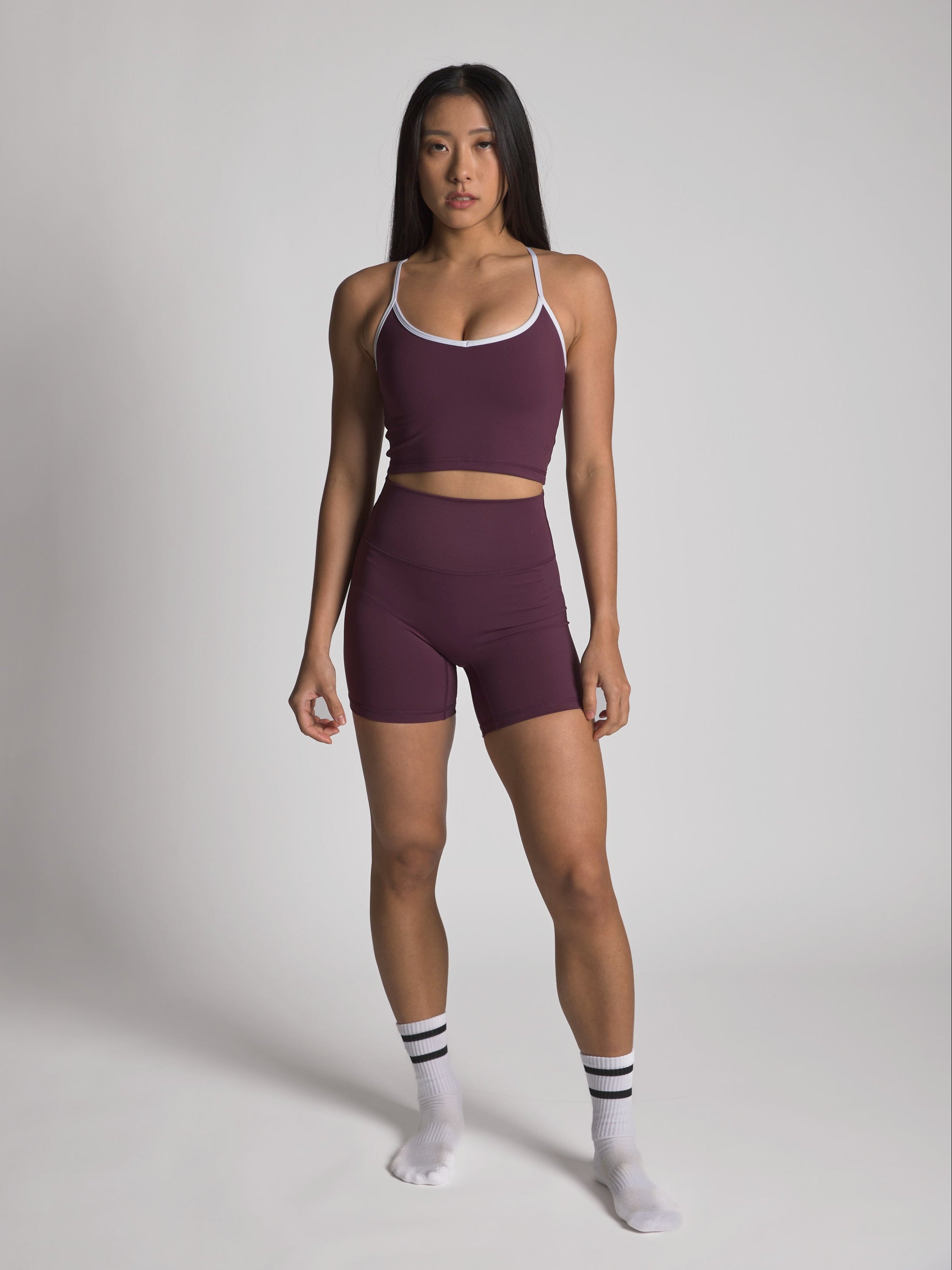 Lexa Longline Bra - KYDRA #color_Acai