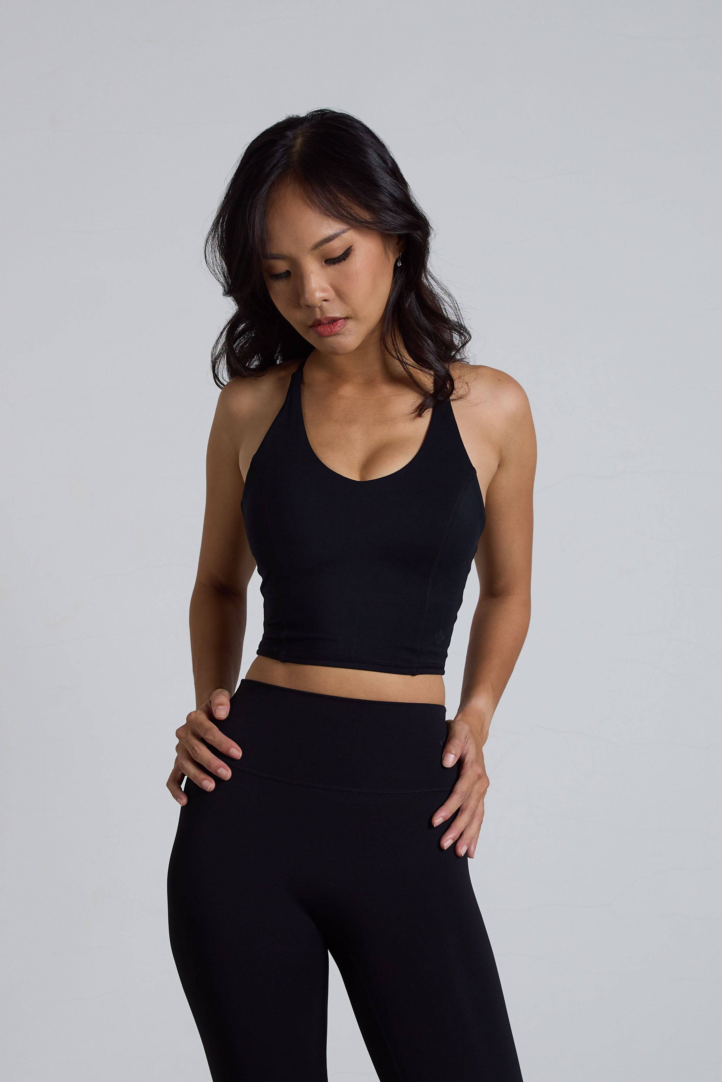 Lexi Longline Bra - KYDRA #color_Black