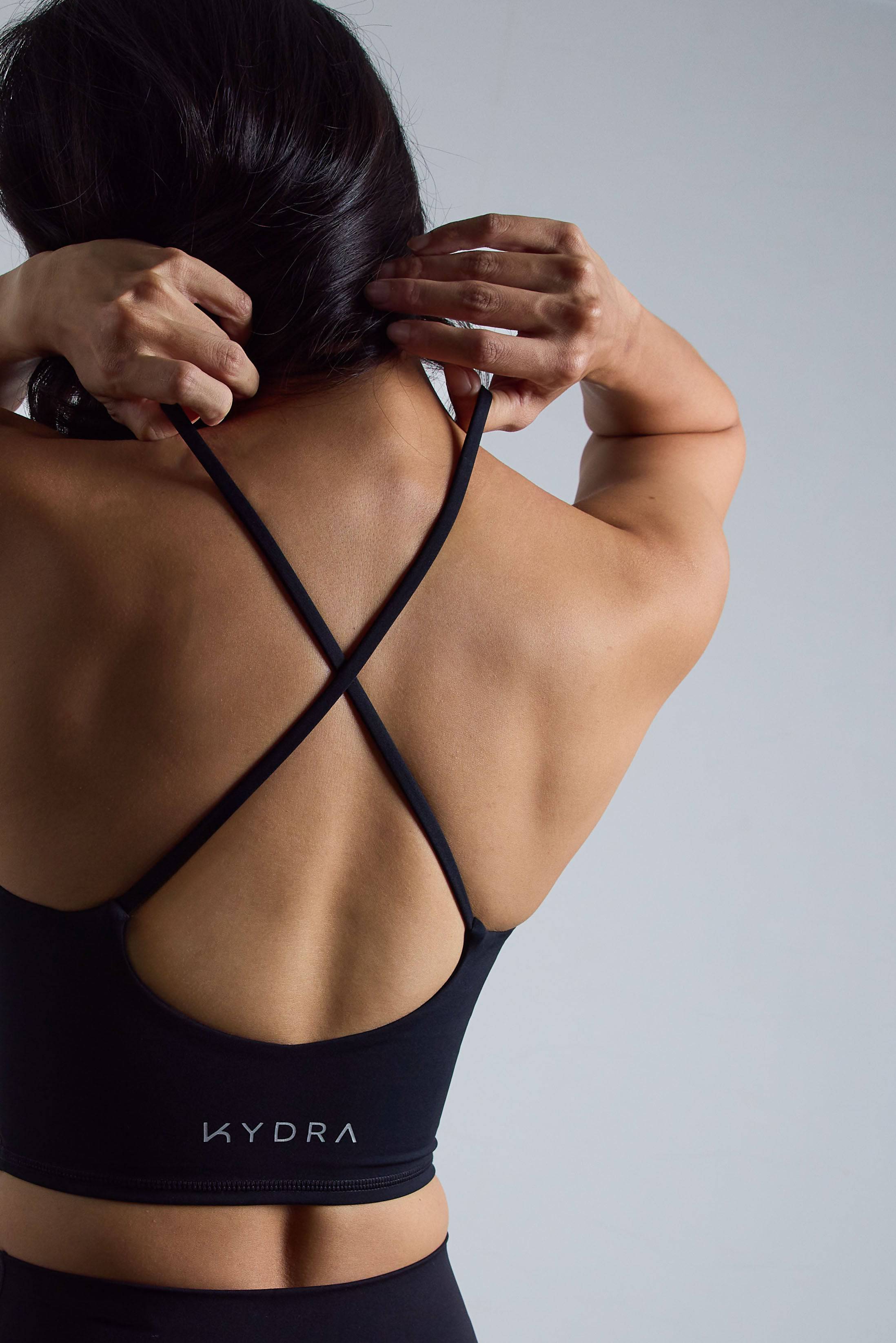 Lexi Longline Bra - KYDRA #color_Black