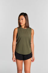 KYDRA Limitless Tank in Olive #color_Olive
