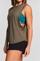 KYDRA Limitless Tank in Olive #color_Olive