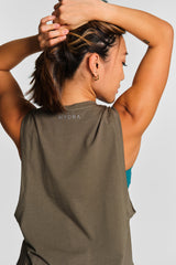 KYDRA Limitless Tank in Olive #color_Olive