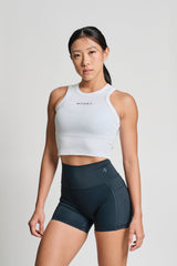 Lyra Ribbed Tank - KYDRA #color_White