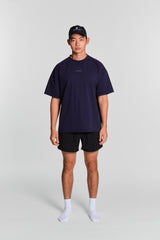 KYDRA Oversized Grit Tee in Navy #color_Navy