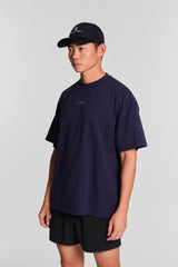 KYDRA Oversized Grit Tee in Navy #color_Navy