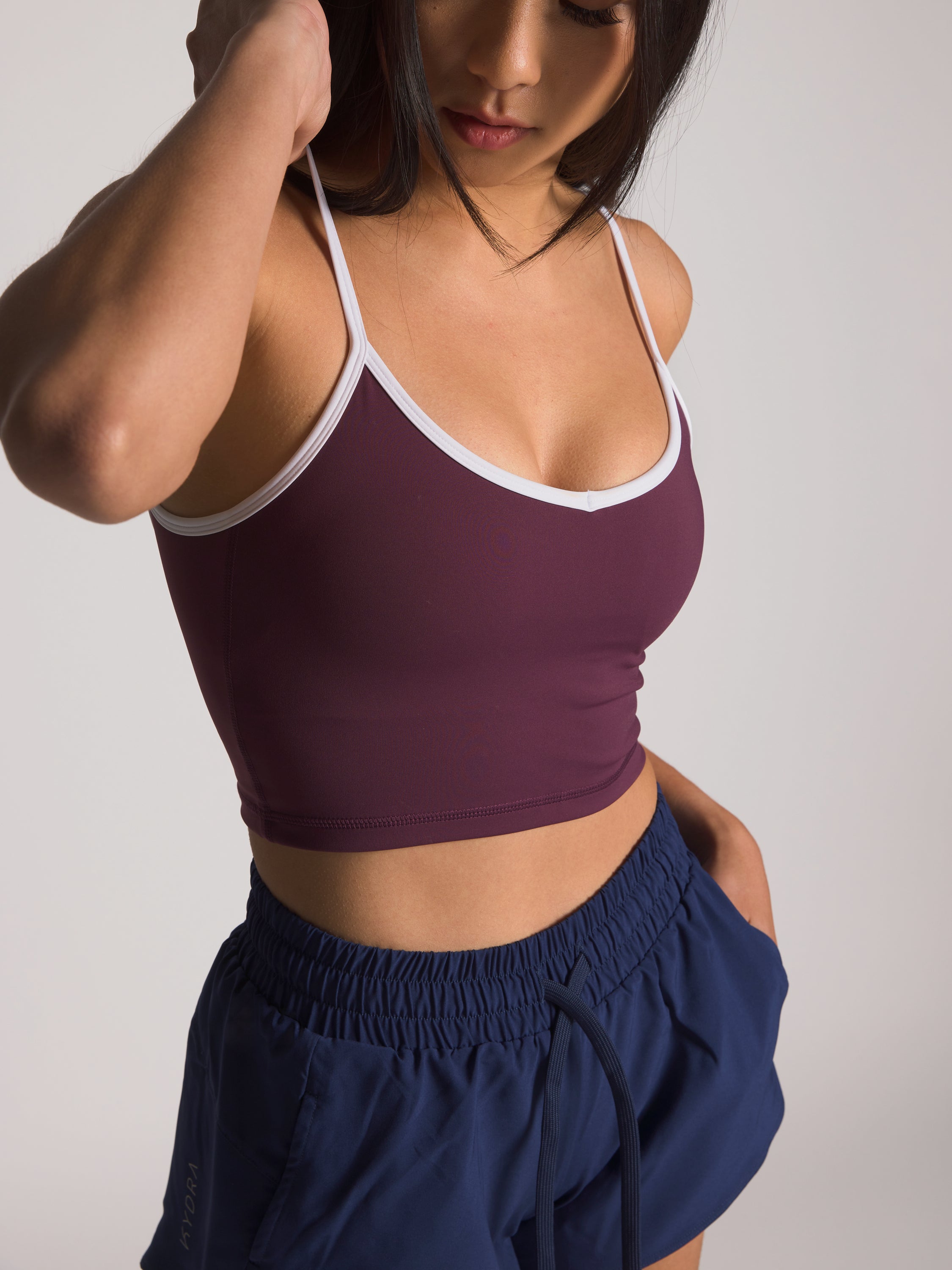 Lexa Longline Bra - KYDRA #color_Acai