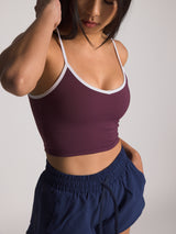 Lexa Longline Bra - KYDRA #color_Acai