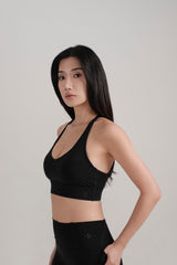 Sierra Midline Bra - KYDRA #color_Black