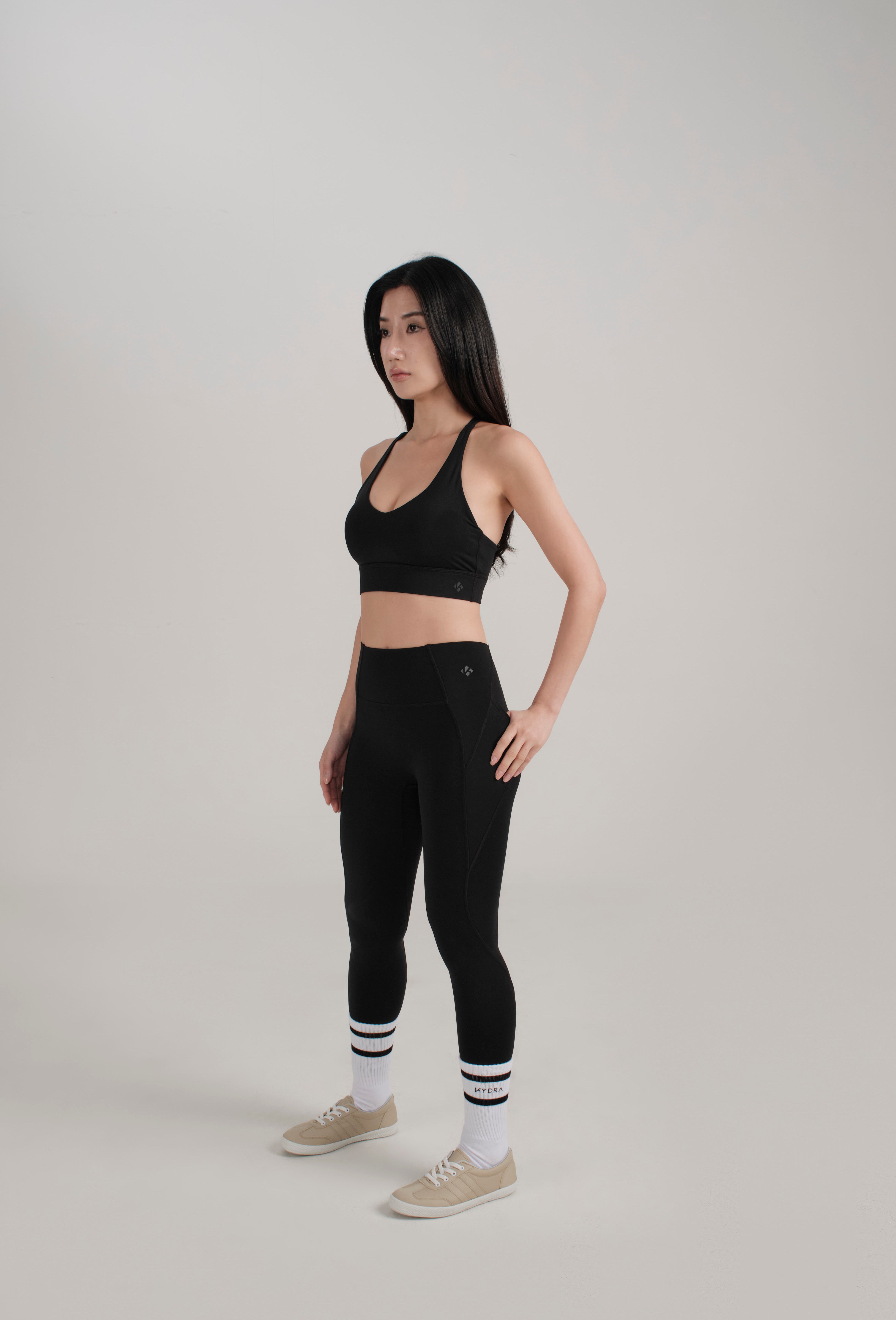 Sierra Midline Bra - KYDRA #color_Black