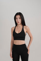Sierra Midline Bra - KYDRA #color_Black